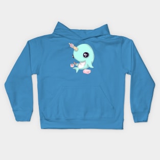 Narwhal on Break Kids Hoodie